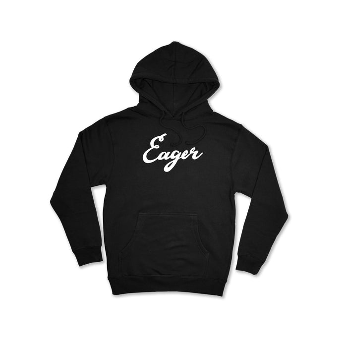 SIGNATURE LOGO EAGER HOODIE (BLACK)