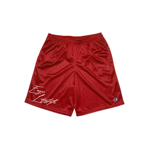 "PRIDE IN PURSUIT" CHAMPION MESH SHORTS (RED)