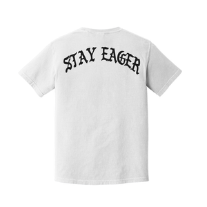 "Stay Eager" Tee (White)